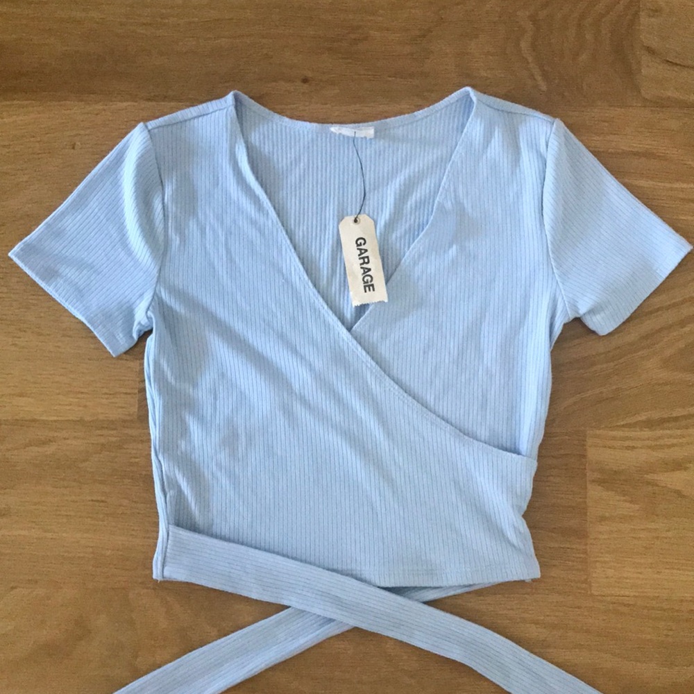 Light Blue Garage Wrap Top